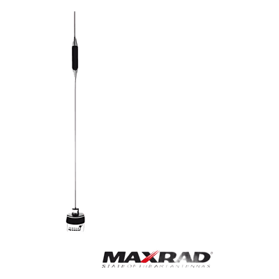 Antena Móvil UHF / Rango 490-512 MHz / Ganancia 5 dB / Potencia 200 W / Longitud 81 cm (32 in) / Montura NMO 3/4