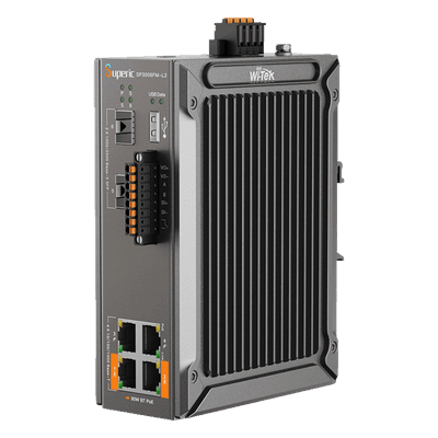 Switch Industrial Administrable / 4 Puertos PoE Gigabit / 2 Puertos SFP 2.5Gbps / PoE 120W / Sin Ventiladores / -40℃ a 75℃ (-40℉ to 167℉)