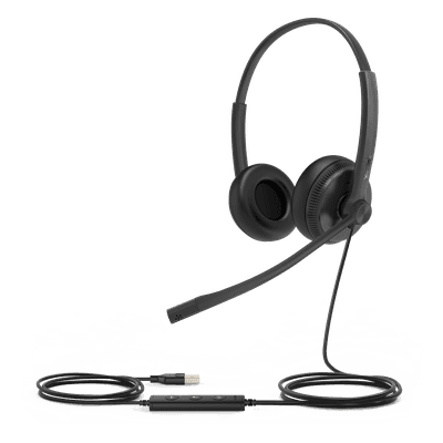 Auriculares USB Profesionales / Audio HD / Cancelación de Ruido Pasiva / Plug-and-Play / Brazo Flexible 320° / Active Protection / 84 g a 118 g