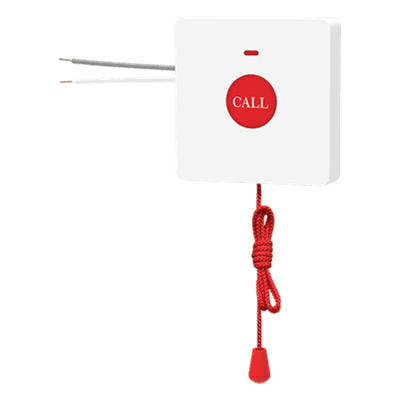 Botón de Emergencia para Baño / Cordon Extensible 2 m (6.6 ft) / IP44 / 50,000 Activaciones / Compatible Y501 Series