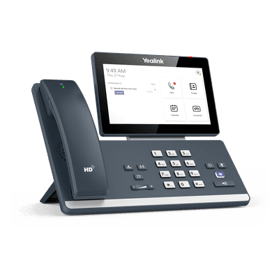 Teléfono IP Empresarial / Pantalla Táctil 7 Pulgadas / Bluetooth 5.2 / Wi-Fi Dual Band / PoE / Microsoft Teams Nativo
