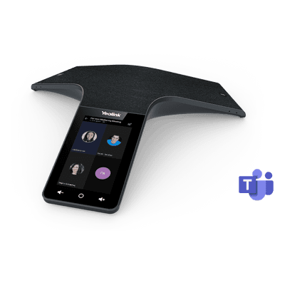 Teléfono de Conferencias IP / 12+1 Micrófonos / Cancelación de Ruido 360° / Alcance 6 m (19.7 ft) / Pantalla Táctil 5' / Wi-Fi Dual Band / Certificación Microsoft Teams
