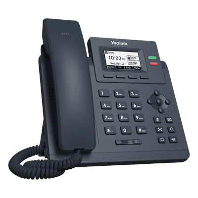 Teléfono IP Empresarial / 2 Líneas SIP / Pantalla LCD 2.3" / Dual Puerto Gigabit / PoE / Voz HD / Conferencia 5 Vías