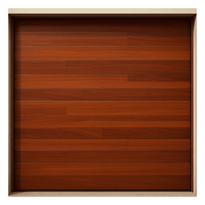 Puerta de Garage / Estilo Americano / Acabado Laminado Premium Madera Clara / 10x9 Pies (3.05x2.74 m) / Aislamiento Térmico y Acústico