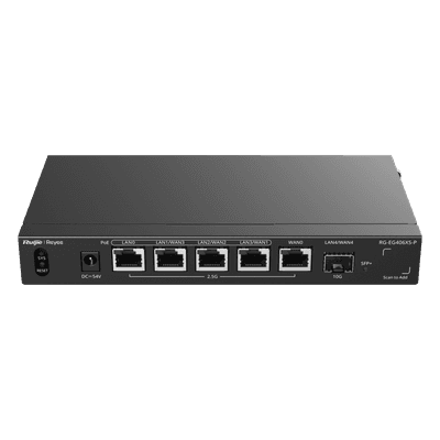 Router Balanceador SD-WAN / 2.5 Gbps / 5 Servicios WAN / 400 Usuarios / PoE+ 110 W / SFP+ 10G