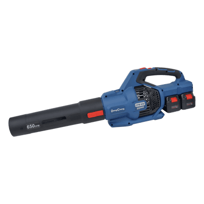 Sopladora Inalámbrica / 20V+20V / 6.0 Ah / Motor Sin Escobillas 1100 W / 650 CFM / 62 m/s / 6 Velocidades + Turbo / 1.9 kg