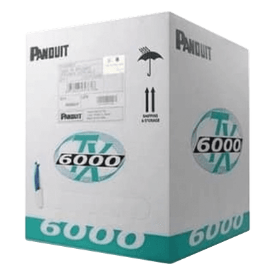 Bobina de Cable UTP 305 Metros (1000 Pies) de Cobre, TX6000™ PanNet, Reelex, Amarillo, Categoría 6 Mejorado (23 AWG), PVC (CM), de 4 Pares