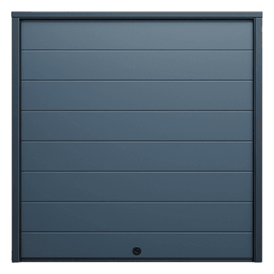 Puerta de Garage / Estilo Americano / 12x8 pies / Aislada / Acabado Deluxe / Línea Central / Color Gris