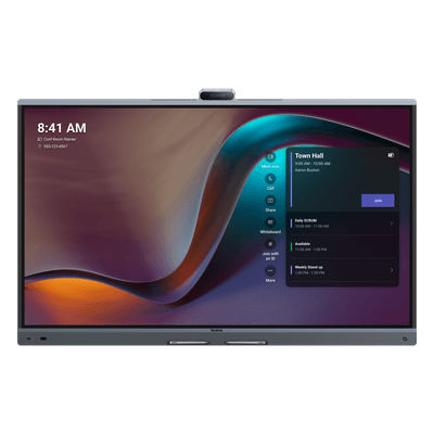 Centro de Colaboración Inteligente / Pantalla 4K UHD 65'' / Triple Cámara 50 MP / Zoom Híbrido 16x / Audio AI 12 m (39.4 ft) / 20 Puntos Táctiles / Wi-Fi 6