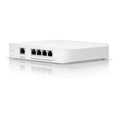 Switch Capa 2 / 4 Puertos 10GbE / Alimentación PoE+ o USB-C / Compacto / 82 Gbps de Rendimiento