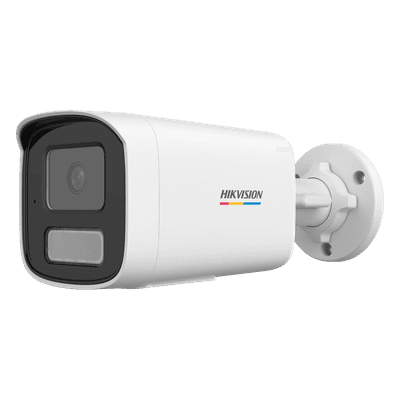 [ColorVu 3.0 + MD 3.0] Bala IP 6 Megapixel / Lente 4 mm / 50 mts IR + 50 mts Luz Blanca / Micrófono Integrado / Motion Detection 3.0 / Exterior IP67 / WDR 120 dB / PoE / Micro SD