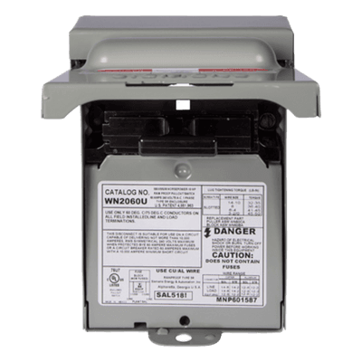 Interruptor de seguridad / 2 polos 60A / NEMA 3R exterior / 10kA / 240V / 9x12.2x17.9 pulg (0.23x0.31x0.45 m)