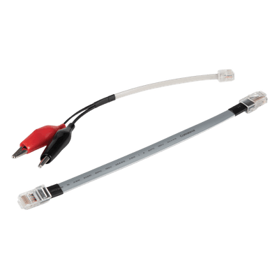 Cables de Repuesto para Probador de Red / Tone & Probe / RJ45-RJ45 / RJ11-Cocodrilo / 5.9'' (15 cm) / PVC-Policarbonato