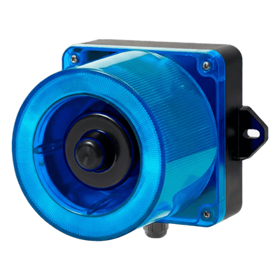 Baliza LED con Sirena Electrónica / 31 Tonos / 123 dB / IP66 / -50°C a +50°C / 110-220 VCA