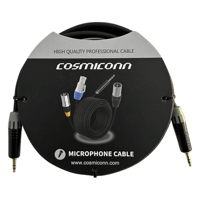 Cable de Audio 3.5mm a 3.5mm / Conectores MTP3C-BG Negros / 2m (6.56 ft) / OFC / Doble Blindaje