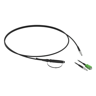 Cable Drop Preconectorizado / SC/APC y MH1A / Fibra G.657.B3 / 150 m (492.1 ft) / 3 mm Diámetro / Resistencia 500 N / -40°C a +75°C