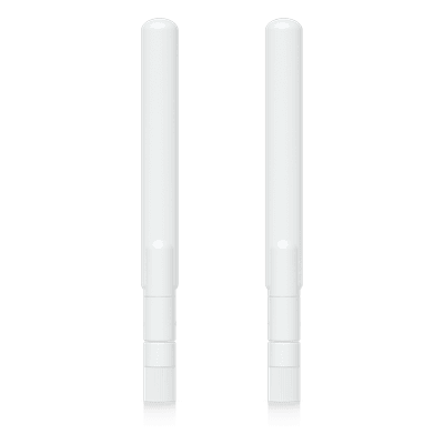 Par de Antenas Omnidireccionales / Doble Banda / 2.4 GHz 3 dBi / 5 GHz 4 dBi / IPX6 / 6.1 x 0.6 x 0.6 pulgadas