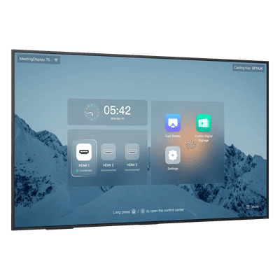 Pantalla Profesional Yealink de 75" MD-75 para Salas de Juntas, con Integración a MeetingBars y Control Inteligente