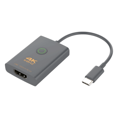 Adaptador USB-C a HDMI / 4K Ultra HD 60 Hz / 4:4:4 / 18 Gbps / HDMI 2.0b / DP 1.2a / Silenciamiento de Video / Protección ESD ±8 kV / Audio 7.1 Canales