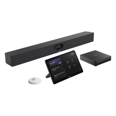 Sistema de Videoconferencia / Intel Ultra5 125H con NPU / Dual Cámara 48 MP / Audio 6 m (19.7 ft) / Pantalla Táctil 11.6" / Microsoft Teams Nativo / PoE CAT5e