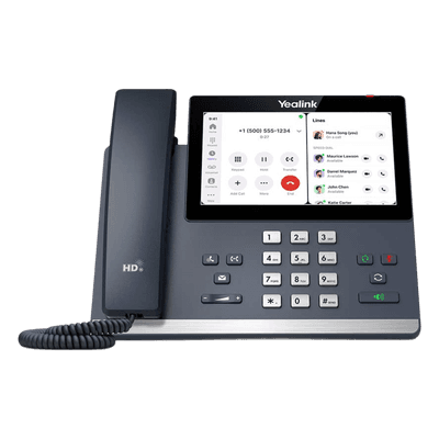 Teléfono IP Empresarial / Pantalla Táctil 7" 1024x600 / Audio HD con Cancelación de Ruido / Wi-Fi Dual Band 433 Mbps / Bluetooth 5.2 / PoE Gigabit / Android 13 Optimizado para Zoom