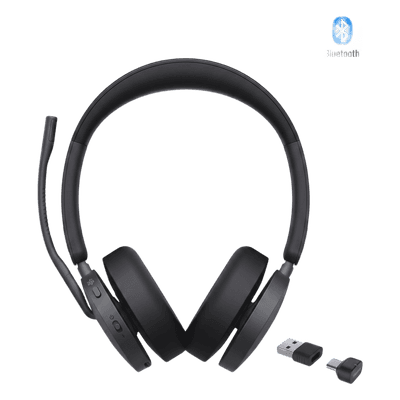 Auriculares Bluetooth / Cancelación Activa de Ruido Híbrida / 65 Horas de Reproducción / Alcance 50 m (164 ft) / 6 Micrófonos / USB-C y USB-A