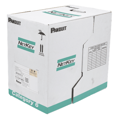 Bobina de Cable UTP 305 Metros (1000 Pies) de Cobre, NetKey, Azul, Categoría 5e (24 AWG), PVC (CM), de 4 Pares