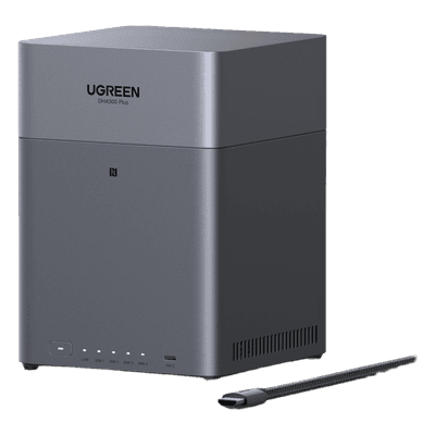 NAS UGREEN NASync DH4300PLUS  / 4 Bahías SATA / Procesador RK3588C 8 GB RAM / 2.5GbE Puerto / HDMI 4K / USB 3.2 Type-C / RAID 0/1/5/6/10 / Acceso Remoto UGREENlink