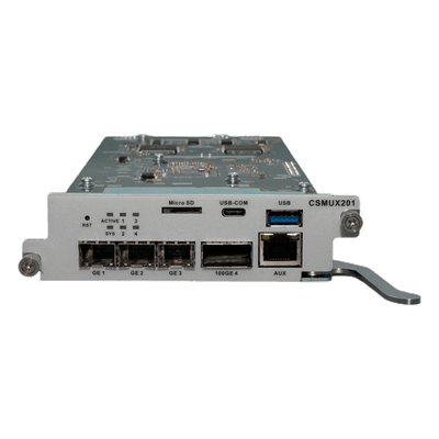 Tarjeta de Control y Uplink / 3x SFP/SFP+ 1/10G / 1x QSFP28 40/50/100G / Puerto Consola RJ45 / Out-Band 10/100/1000Base-T