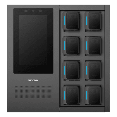 Estación de Carga y Respaldo de Información para Bodycam HIKVISION / Acceso por Reconocimiento Facial / Incluye 1 HDD de 2 TB