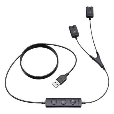 Cable Entrenador en Y / Conexión Dual de Diademas / Compatible Serie YHS / Uso Profesional Continuo