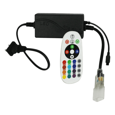 Adaptador de Corriente LED / Control Remoto RGB / 50 m (164 ft) / 127V~ / 300W Máx / IP65