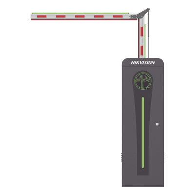 Barrera Vehicular Automática / Brazo Articulado LED 3 m (9.8 ft) / Motor Brushless 24 VDC / 360 Ciclos/Hora / Semáforo Rojo-Verde / Control Bluetooth