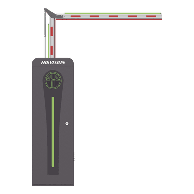 Barrera Vehicular / Brazo Articulado LED 3 m (9.8 ft) / Derecha / Motor Brushless / 360 Ciclos/Hora / Apertura 3 s / Semáforo Rojo-Verde