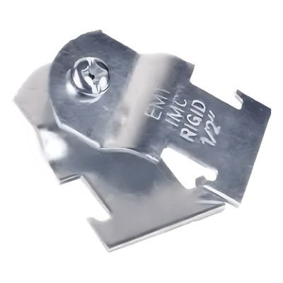 Abrazadera Unicanal / 2" (51 mm) / Diámetro Tubo 60.3 mm / Espesor 1.5 mm / Galvanizado / Tornillo 1/4"