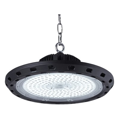 Luminario LED UFO High Bay / 100 W / 14,000 lm / Luz Fría 6500 K / IP66 / 85-265 V CA