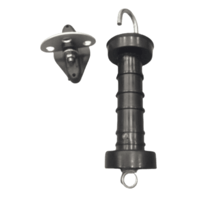 Manija de Puerta para Cerco Eléctrico / PP + Metal Reforzado / Colgador 20 cm (7.9 in) / Terminal 8 cm (3.1 in) / Peso 190 g