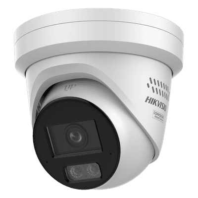 [Dual Light + 2 Micrófonos Integrados] Turret IP 12 Megapixel / Lente 2.8 mm / 30 mts Luz Blanca + 30 mts IR / ACUSENSE / Exterior IP67 / WDR 120 dB / PoE / ONVIF / Micro SD / Metal / ACUSEEK