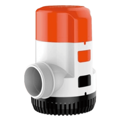 Bomba Sumergible / 3700 GPH (14000 LPH) / 12V CD / Impulsor Grande / Anti-Airlock / Conector Rápido / Puertos Rectos o 90°