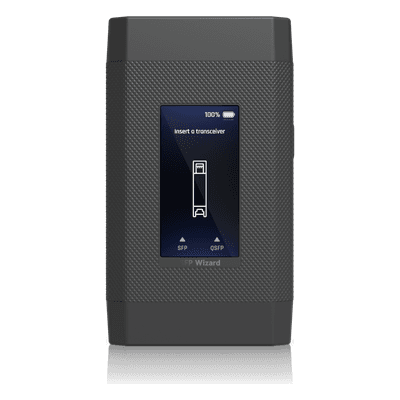 Reprogramador y Probador Portátil / SFP/SFP+/SFP28/QSFP+/QSFP28 / Pantalla Táctil 1.9" / BLE / Batería Li-Ion 300 mAh