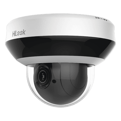 Mini PTZ IP 2 Megapixel / 4X Zoom / Audio Bidireccional / H.265+ / 20 mts IR EXIR / WDR 120 dB / PoE / IK10 / IP66 / Ultra Baja Iluminación / Micrófono Integrado / Micro SD