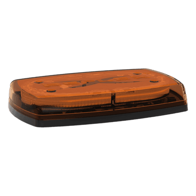 Minibar LED para Techo / 24 LEDs Ámbar / 10 Pulgadas / 35 Patrones de Destello / 360° Visibilidad / 12-24 VDC