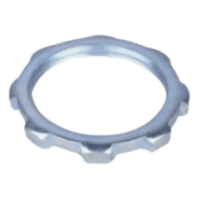 Contratuerca Metálica / Acero Galvanizado / 1" (25.4 mm) / UL Listed / Continuidad Eléctrica y Mecánica / Anticorrosivo / Comercial e Industrial