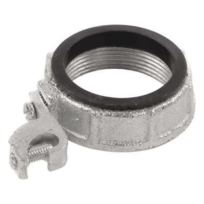 Conector de Puesta a Tierra / 1" (25.4 mm) / Hierro Maleable Galvanizado / Tornillería de Acero Tratado / Uso Comercial e Industrial