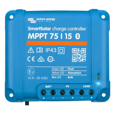 Controlador de Carga Solar MPPT / 15 A / 12/24 Vcc / Eficiencia 98% / Bluetooth Integrado / IP43