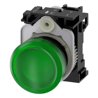 Lámpara de Señalización LED / 22 mm / 110 V AC / Verde / IP69K / -25 a +70 °C