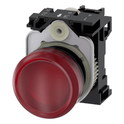 Lámpara de Señalización LED / 22 mm / Roja / 24V AC/DC / IP69K / 450-1120 mcd