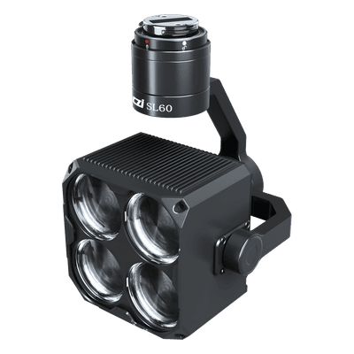 Estrobo Multi-color compatible con Drones DJI M350/M400, 90W Máximo, Luz Estroboscópica Multi-color, 4 Colores RGBY