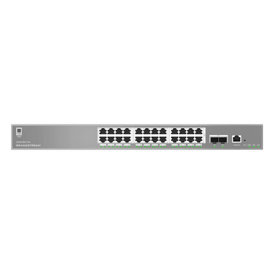Switch Empresarial Administrable / Capa 2++ / 24 Puertos Gigabit / 2 SFP+ / 88 Gbps / VLAN 4K / QoS Avanzado / GDMS Cloud
