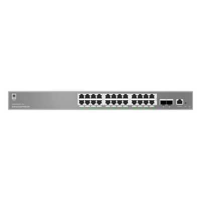Switch Administrable L2++ / 24 Puertos Gigabit PoE / PoE++ 250W / 2 Puertos SFP+ / 88 Gbps / VLAN 4K / QoS Avanzado